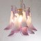 Petal Ceiling Lamp in Murano Glass Glass Color and White, 1990s 8