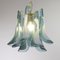 Petal Suspension Lamp in Murano Glass Color and White Color, 1990s 6