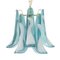 Petal Suspension Lamp in Murano Glass Color and White Color, 1990s, Image 2