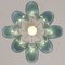 Lámpara de suspensión Petal de cristal de Murano y color blanco, años 90, Imagen 10