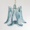 Petal Suspension Lamp in Murano Glass Color and White Color, 1990s 5