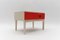 Small Vintage 1 Series Drawer with Red Front, 1970s 1