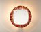 Mirror Backlit 50s Design in Curved Glass Painted Santambrogio De Berti, Image 2