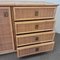 Vintage Chest of Drawers in Rattan and Bamboo, 1970s 1