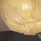 Lampadario da soffitto vintage in vetro di Murano trasparente fatto a mano con graniglia, Italia, anni '80, Immagine 7