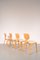 Japanese T-0635B Dining Chairs by Katsuo Matsumura for Tendo, 1982, Set of 4, Image 3