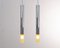 Deckenlampen mit Gestell aus Muranoglas & Chrom, Italien, 1990er, 2er Set 2