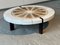Ceramic Coffee Table and Vallauris Oak from Roger Capron, 1960s 2