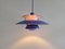 Blue Purple Ph5 Pendant Lamp by Poul Henningsen for Louis Poulsen, Denmark, 1970s 8