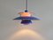 Lampe à Suspension Ph5 Bleu Violet par Poul Henningsen pour Louis Poulsen, Danemark, 1970s 8