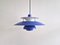 Blue Purple Ph5 Pendant Lamp by Poul Henningsen for Louis Poulsen, Denmark, 1970s, Image 1