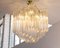 Vintage Vintage Murano Transparent Glass Coating Chandelier with Ottone Structure, Italy, 1990s, Image 5