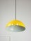 Yellow Metal Lamp, 1980s 4