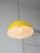 Lámpara de metal amarillo, años 80, Imagen 2