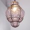 Lámpara Lanterna de color amatista marrón de Murano, Italia, años 90, Imagen 8
