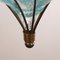 Venetian Lantern Lamp with Pointed Murano Glass Puffed Watercolor Color, Italy, 1990s 11