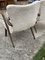 Art Deco Side Chairs and Stool, 1940s, Set of 3 4