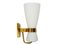 Large Opaline Glass and Brass Sconce 2118 from Stilnovo, 1959, Image 1