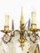 Italian Gold Leaf Metal and Faceted Crystal Sconces with Stars and Obelisks Decor, 1930s, Set of 2 10