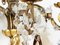 Italienische Wandleuchten aus blattvergoldetem Metall & facettiertem Kristallglas mit Sternen und Obelisken-Dekor, 1930er, 2er Set 11