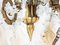 Italienische Wandleuchten aus blattvergoldetem Metall & facettiertem Kristallglas mit Sternen und Obelisken-Dekor, 1930er, 2er Set 9