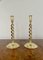Edwardian Brass Candleholders, 1900s, Set of 2 1