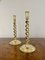 Edwardian Brass Candleholders, 1900s, Set of 2 2