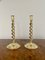 Edwardian Brass Candleholders, 1900s, Set of 2 6