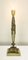 Mid-Century French Brass and Marble-Onyx Table Lamp, 1960s, Image 15