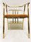 Vintage Stuhl aus Messing & Samt 5
