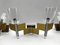 Mid-Century Modern Brass and Chrome Sconces by Sciolari, Italy 1970s, Set of 8 7