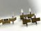 Mid-Century Modern Brass and Chrome Sconces by Sciolari, Italy 1970s, Set of 8 9