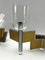 Mid-Century Modern Brass and Chrome Sconces by Sciolari, Italy 1970s, Set of 8 2