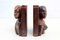 African Carved Wooden Bookends, 1970s-1980s, Set of 2 4