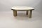 White Rock Crystal and Brass Coffee Tables by Ginger Brown, Set of 2 6
