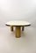 Tables Basses en Cristal de Roche Blanc et Laiton par Ginger Brown, Set de 2 4