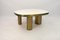 White Rock Crystal and Brass Coffee Tables by Ginger Brown, Set of 2 5