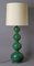 Green Bubble Ceramic Lamp from Kaiser Leuchten, 1960s, Image 1