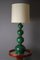 Green Bubble Ceramic Lamp from Kaiser Leuchten, 1960s 2