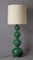 Green Bubble Ceramic Lamp from Kaiser Leuchten, 1960s, Image 16