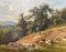 Max Schmidt, Südliche Landschaft mit Kühen, Oil on Canvas 2