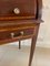 Edwardian Mahogany Inlaid Cylinder Desk, 1900s, Image 9