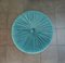 Pouf Circulaire Mid-Century en Velours Lisse, Italie, 1960s 4