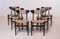 Dining Chairs with Rope Seats, 1960s, Set of 6 1
