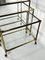 Mid-Century Nesting Set of Three Bar Carts in Brass and Glass, Italy, 1950s, Set of 3 3