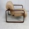 Modernist Lounge Chair in Wool, Wood and Steel, 1970s, Image 11