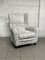 Vintage White Armchair, 1940s 9