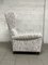 Weißer Vintage Sessel, 1940er 2