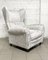 Weißer Vintage Sessel, 1940er 17