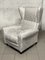 Vintage White Armchair, 1940s 1